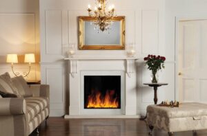 riva2 electric 70 stone mantel
